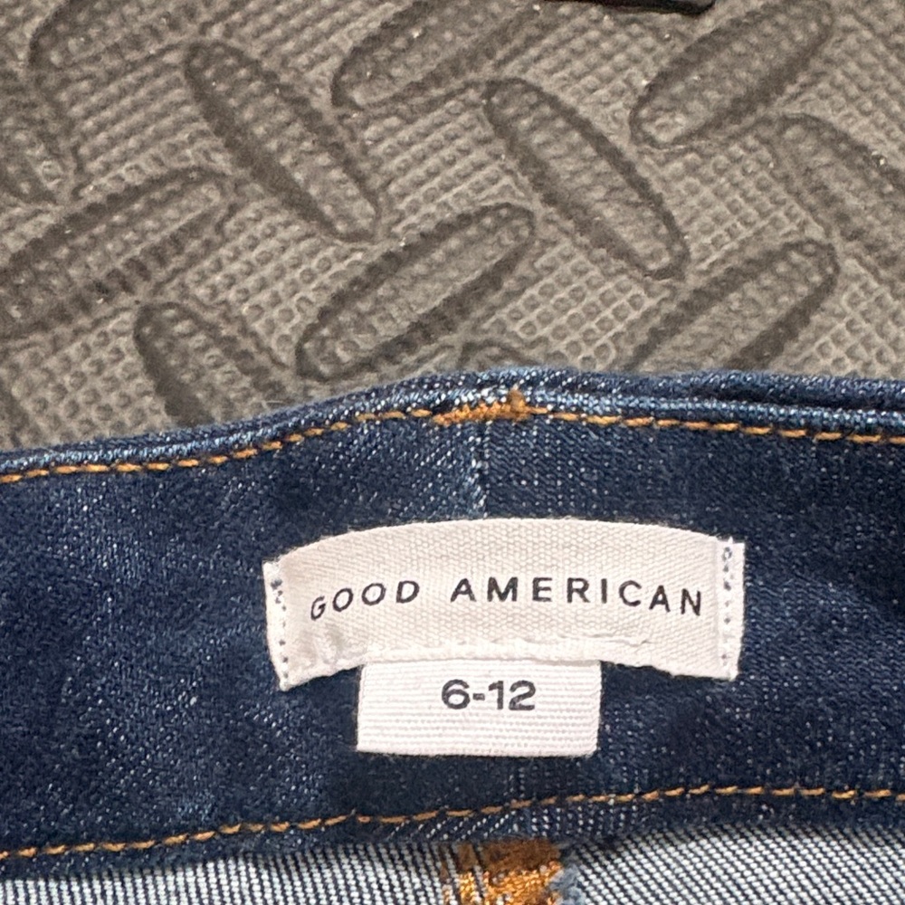 Good American Always Fits Dark Blue High-Rise Skinny Jeans - Picture 2 of 5